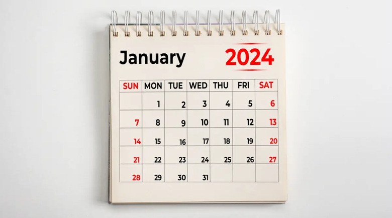 Календарът за 2024 г. си съвпада перфектно с календара за 1996 г.